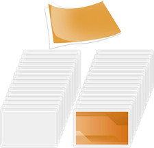 100 Pack 2.5x3.7-Inches Transparent Universal Thermal Laminating Sheets, Self-Se