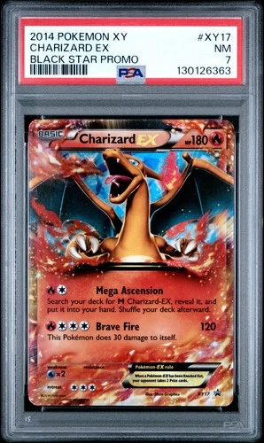 2014 POKEMON XY BLACK STAR PROMO CHARIZARD EX #XY17 PSA 7 NM #130126363