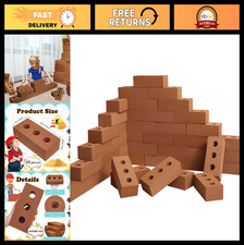 Large Foam Building Blocks for Kids - Thick Stacking Construction Toy, 30 Pcs