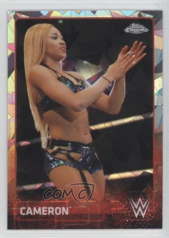 2015 Topps Chrome WWE Atomic Refractor Cameron #13 xr5
