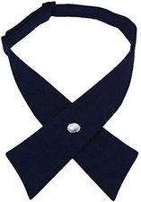 Tie for Men Women Adjustable Criss-Cross Bowtie School Uniform Pre Tied Bows for