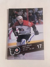 Craig Berube Hand Signed Autograph Auto Philadelphia Flyers Team Postcard
