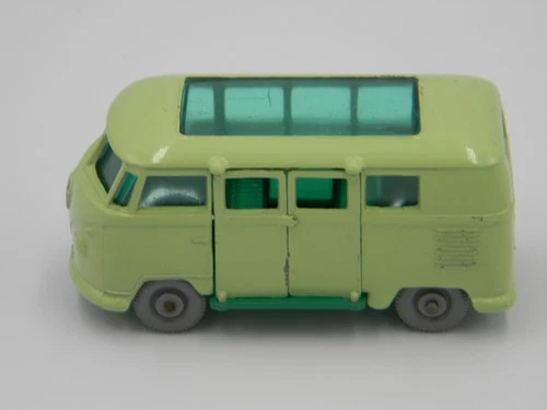 Vintage Lesney Matchbox 34 Volkswagen Caravette Camper Gray Wheel NEAR MINT 1960