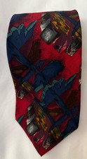 Vintage J Garcia Stonehenge Mens Silk Tie Made In USA