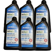 6 Dexos 1 Gen 3 ACDelco SAE 5W/30 FULL SYNTHETIC Motor Oil 6 QT 10-9324 19432351