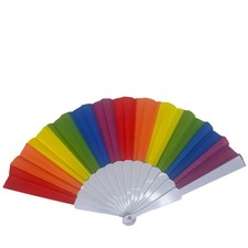 Rainbow Folding Fan Colorful Festive Pride Accessories Rainbowcore LGBTQIA