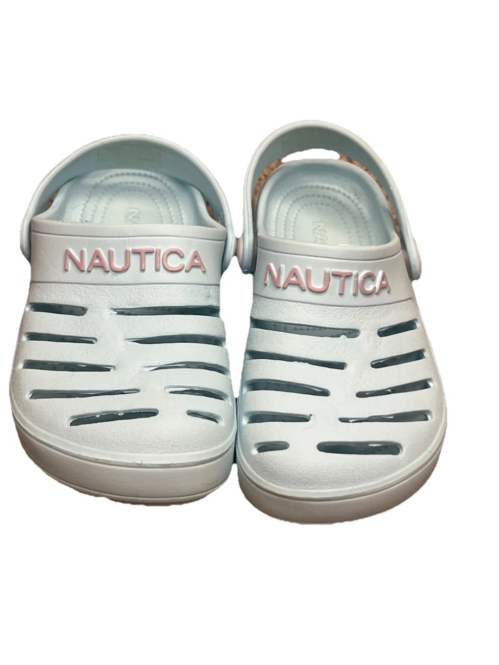 Nautica River Edge Water Clog Slide Toddler Size 10 Light Blue Foto 2 de 4