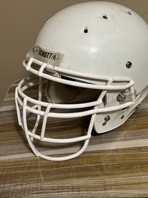 schutt ホワイト ヘルメット LARGE Schutt Football Helmet DNA Large Youth White Facemask FreeShip VTG