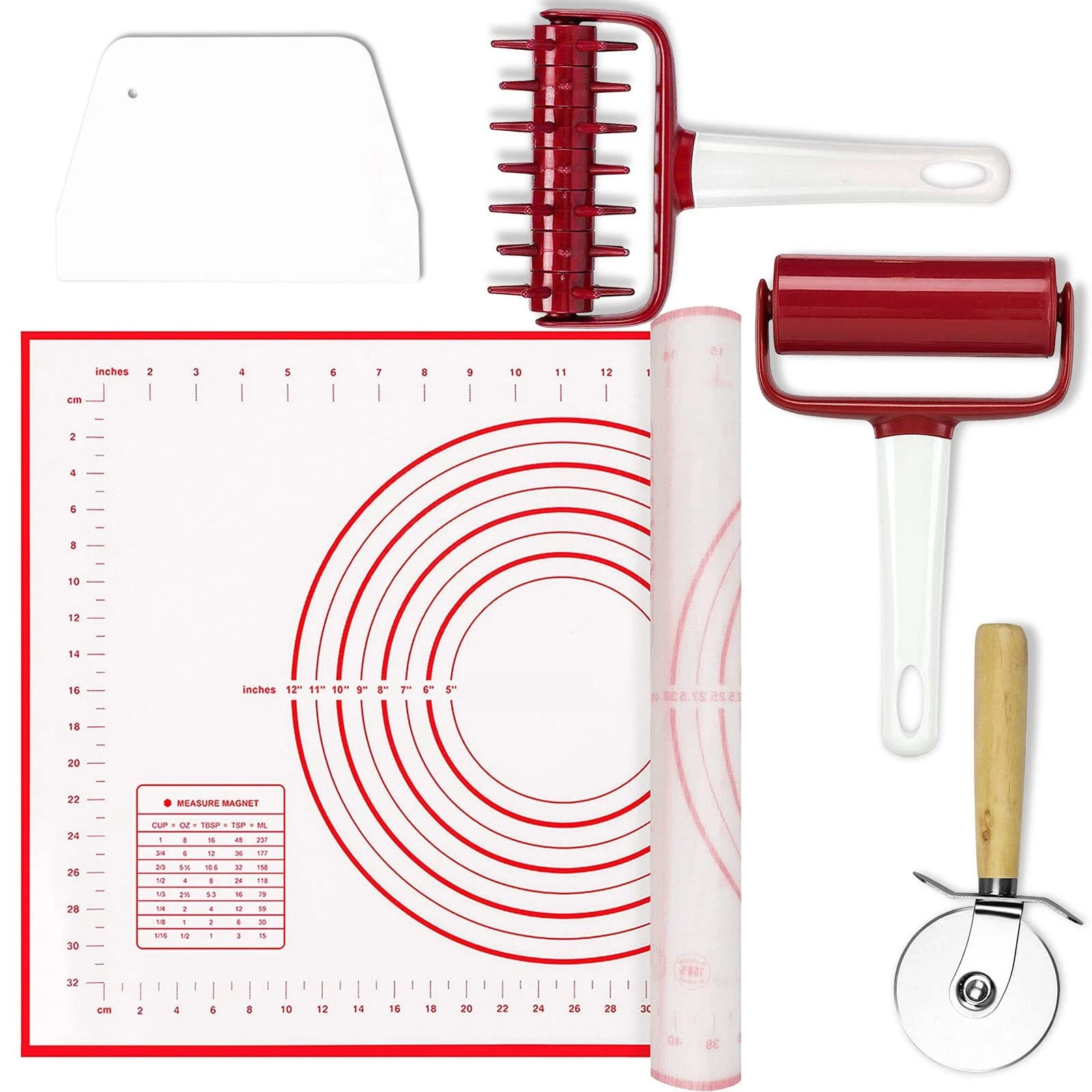 5 pcs Pizza Tool Set Includ Pastry Pizza Roller, Pizza Dough Docker that Time...
Opens in a new wind