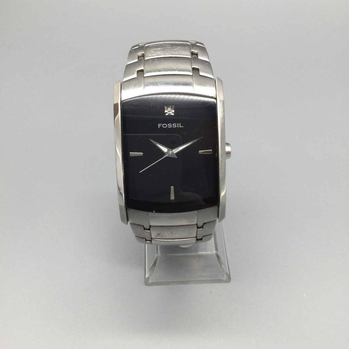 Fossil Arkitekt Mens Watch 34mm Black Dial Stainless FS-4156 New 