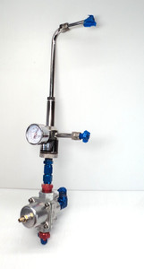 Summit Racing Fuel Feed Line w/Gauge, Holley 12-704 Pressure Regulator