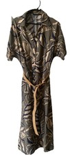 Sommerkleid Gr. L , Midi ,Khaki, Beige, Schwa...