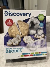 Discovery STEM Break Your Own Geodes Kit Reveal Large Crystals