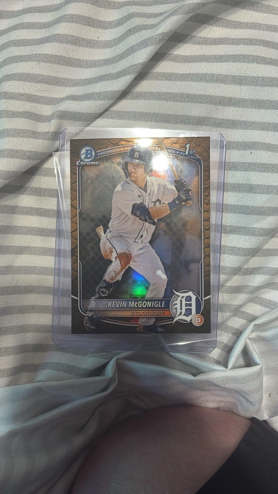 2025 Bowman - Chrome Prospects Kevin McGonigle #BCP-79 Reptilian Refractor (RC)