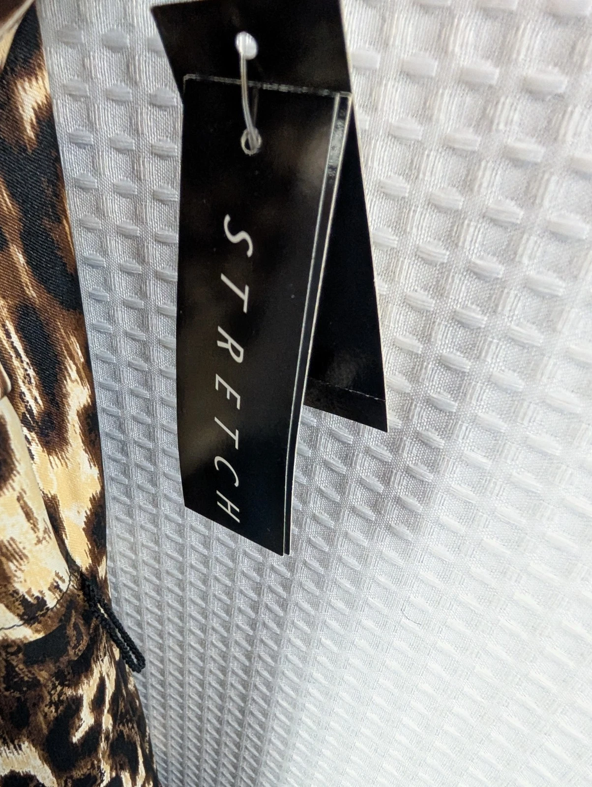 Abito ALYX stampa leopardata vestito senza maniche linea A nuovo con etichetta taglia 14 senza cintura