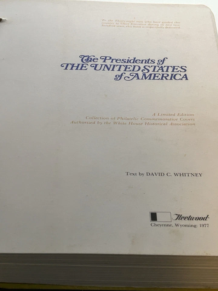 1977 FLEETWOOD THE PRESIDENTS OF THE UNITED STATES OF AMERICA FDC SET OF 39! - Image 3 of 4