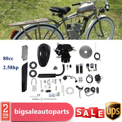 #ad 80cc Front Wheel Bike Bicycle Motorized 2 Stroke Petrol Gas Engine Motor Kit Set $124.23