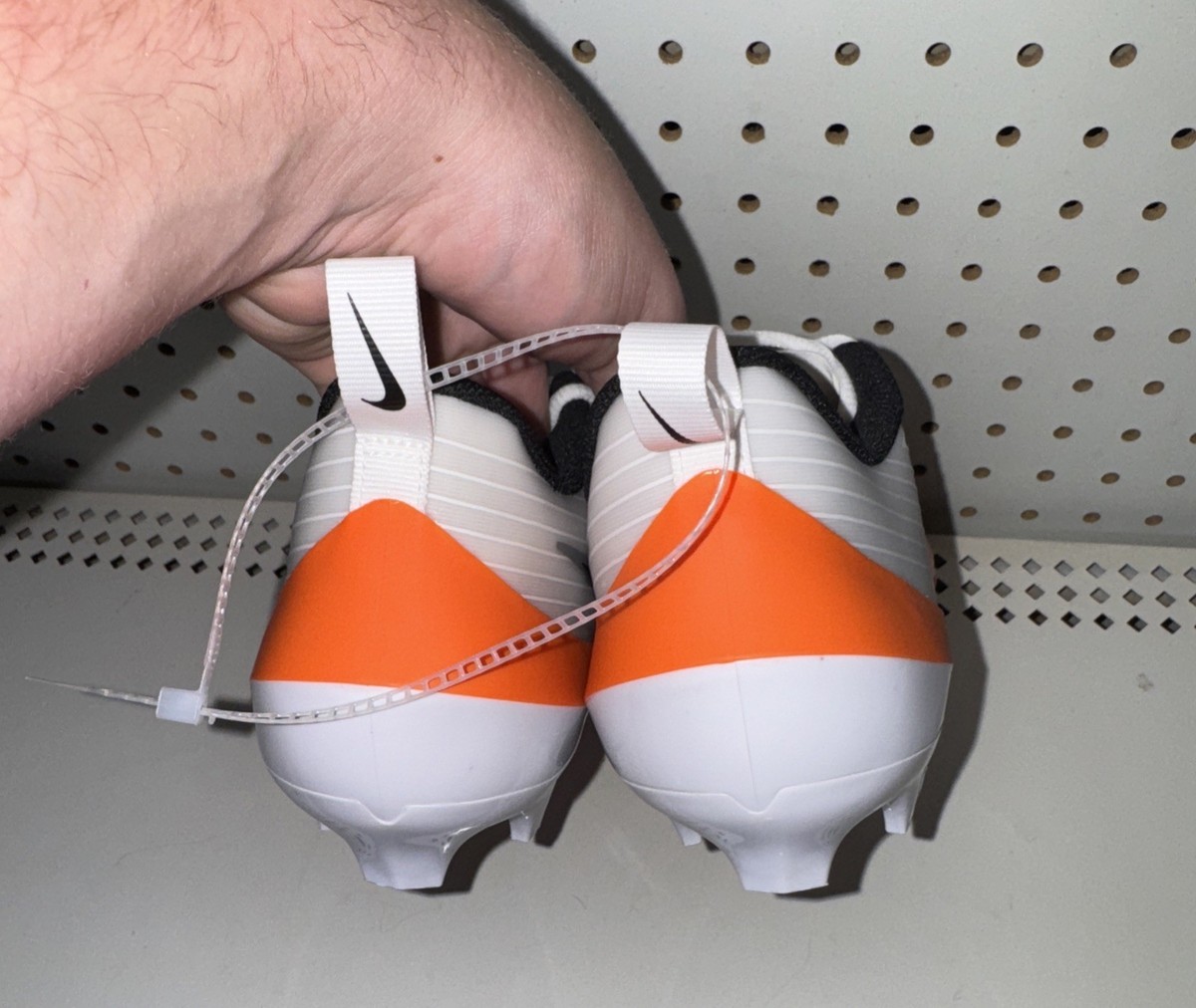 Nike Vapor Speed 3 Mens Football Cleats Size 9 White Orange  display picture 2