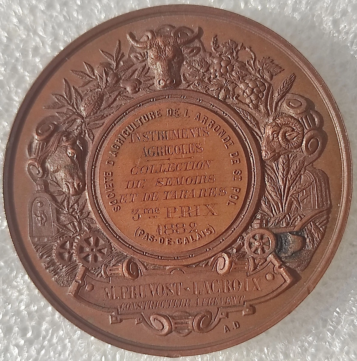 Médaille agricole dans médailles françaises du xixe siècle