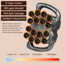 Image of Massage Gun Deep Tissue Muscle Therapy Percussion Message Relax Back Neck 16Head