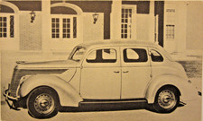 1938 Ford 4-dr Sedan Standard Early 5.25 X 3.25.