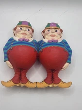 Department 56 Dum & Dee Humpty Dumpty Ornament Pair Mother Goose 5.5”