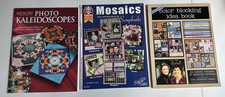 Lot of Specialty Scrapbook Books-Mosaic, Color Blocking, Photo Kaleidoscopes