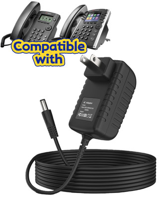 48V Power for VOIP Polycom VVX 101, 201,300,310,311,400,410,500,501,550,601,1500