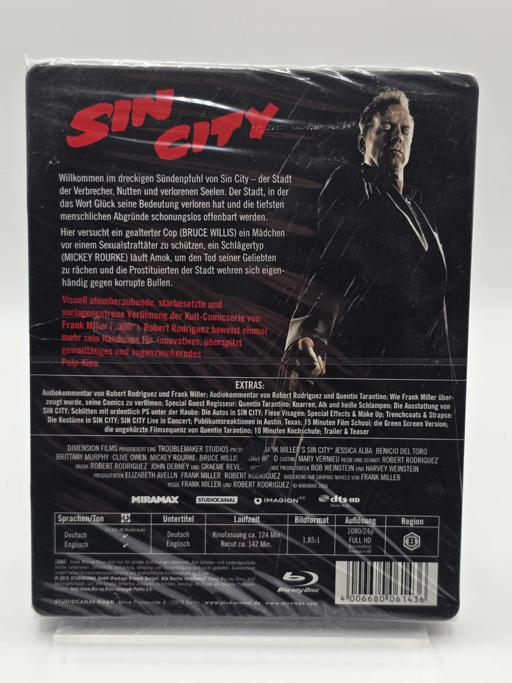 Sin City (Blu-ray, 2015, Steelbook) Brand New **Region B** - Image 2 of 4