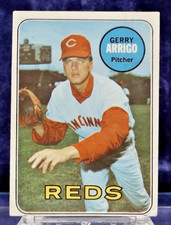 1969 Topps #213 - Gerry Arrigo - Cincinnati Reds - Excellent