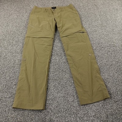 Marmot Pants Womens 10 Brown Roll Up Outdoor Hiking Climbing Performance Stretch