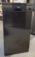 Swan slimline 45cm dishwasher in black