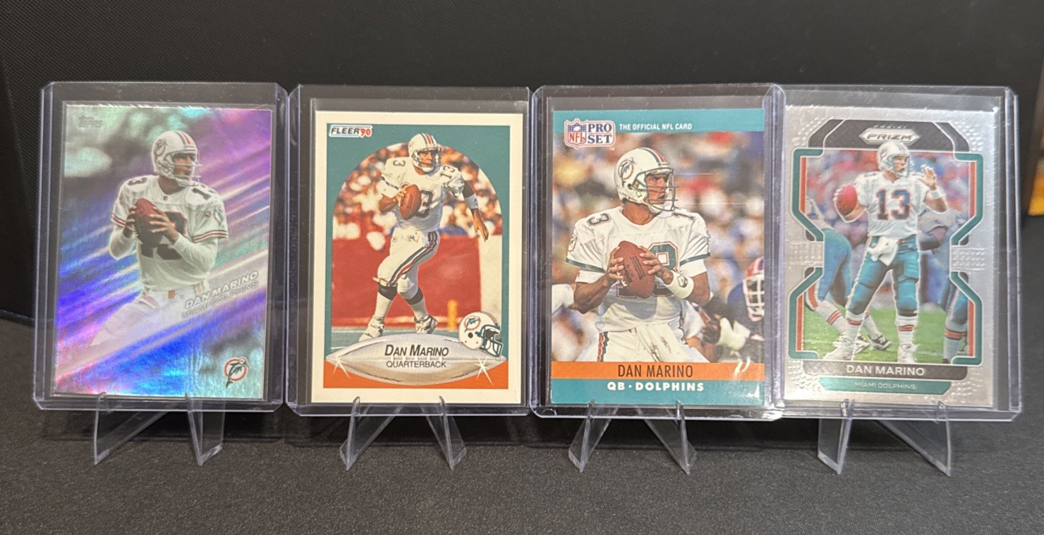 Dan Marino 4-Card Lot Miami Dolphins HOF Legend Greats Of The Game Panini Prizm