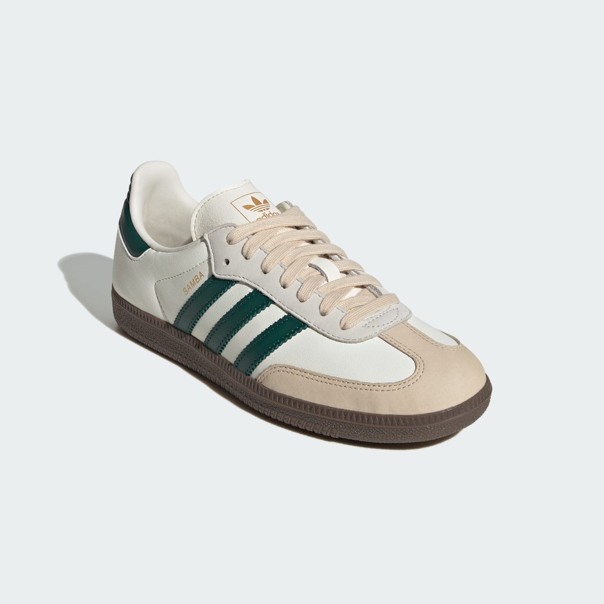 Adidas W Samba OG Sneakers Original Shoes Off White/Green JR8843