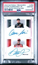 2024 National Treasures Dale Earnhardt Jr Carson Kvapil Auto Card #/15 PSA 10