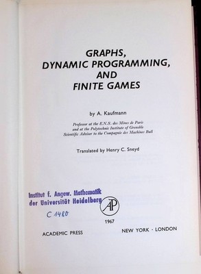 Graphs, Dynamic Programming, and Finite Games. Mathematics in Science and Engine