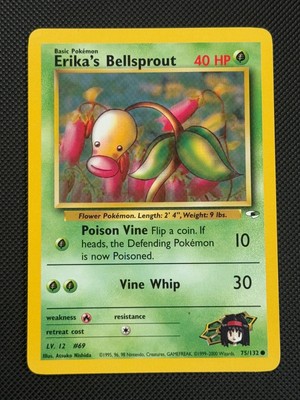 Pokémon Karte Erika's Bellsprout 75/132 REGULAR WOTC Gym Heroes Common