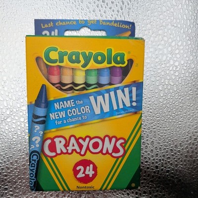 Crayola Crayons New In Box 2017  Includes Retired Color Dandelion! 24 Pack