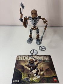 LEGO Bionicle Metru Nui Toa Hordika of Stone 8739: Onewa w/ Rhotuka Spinner X2