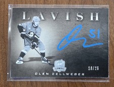 2024-25 Upper Deck The Cup Lavish Autograph Olen Zellweger # 10/25 Anaheim Ducks