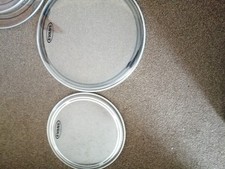 12 + 16 Evans ec2 clear snare tom head skin - aquarian evans meinl