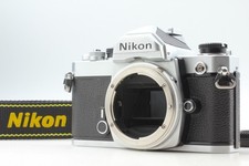 Meter Works Near MINT Nikon FM Silver 35mm SLR Film Camera Body w/Strap JAPAN
