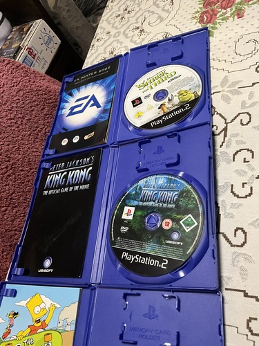 4 X JUEGOS PS2 INC. THE SIMPSONS ROAD RAGE & SKATEBOARDING, KING KONG, SHREK 3 - Imagen 13 de 13