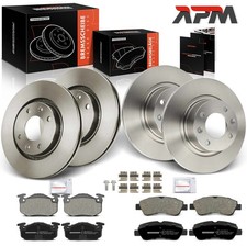 Bremsscheiben Bremsbeläge Vorne + Hinten für Peugeot 206 CC/SW Citroën Xsara N1