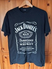 Jack Daniels Medium Unisex Black Tennesse Whiskey Black Short Sleeve T-shirt Top