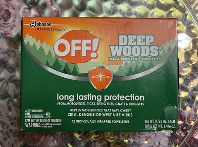 OFF! Deep Woods Insect Repellent Towelettes - 12 Pack