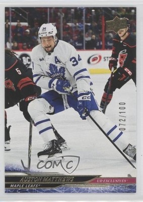 2024-25 Upper Deck Series 2 Exclusives 72/100 Auston Matthews #411 jg2