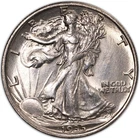 1935-P Brilliant Uncirculated Walking Liberty Silver Half Dollar 50c BU+ Cleaned