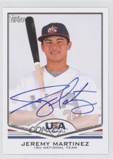 2011 Topps USA Baseball Team Auto Jeremy Martinez #USA-A57 Auto 2x6