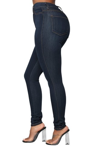 Womens Classic High Waisted Skinny Stretch Butt Lifting Jeans Slim Fit Denim ... - Picture 4 of 6